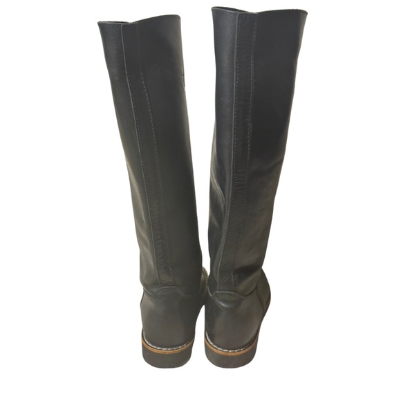 Roots Black Leather Knee-High Boots Women’s 7 - Picture 2 of 12